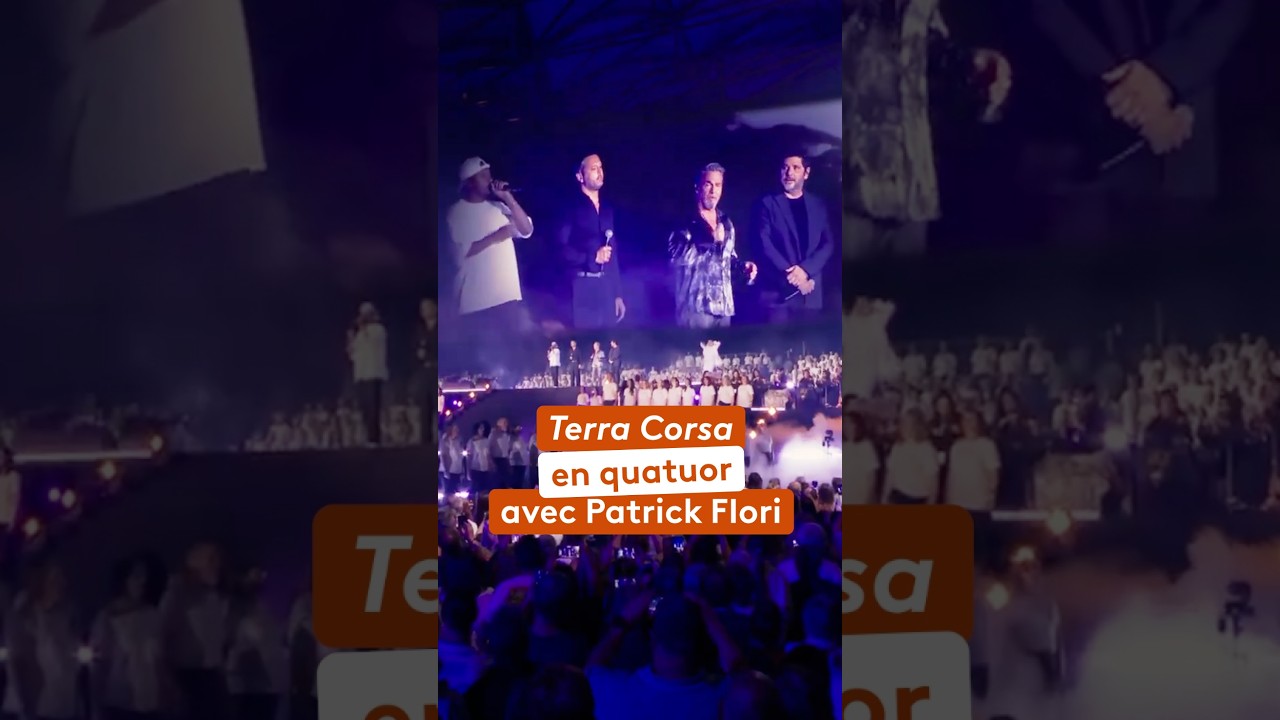 Miniature de la vidéo Patrick Fiori, Florent Pagny, Soprano et Anthony Geronimi chantent « Terra Corsa » du film Corsu Mezu Mezu - Un soir au Vélodrome avec Patrick Fiori