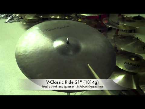 V Classic Ride 21" (1814g) - 247drums SR (Sound Review) BWYH (Buy What You Hear)