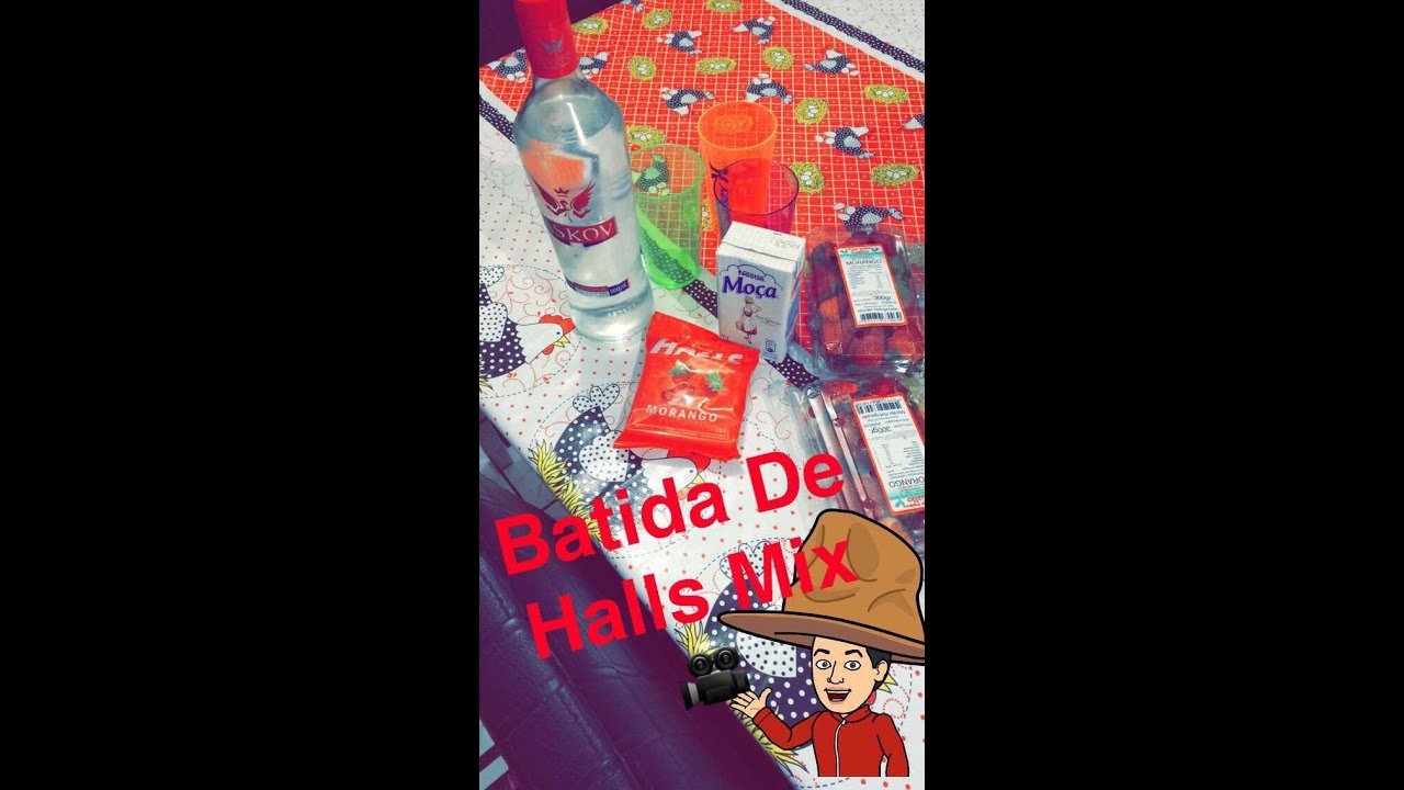 Batida De Halls De Morango