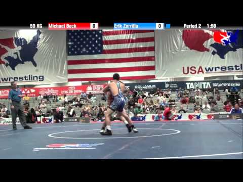 Michael Beck vs. Erik Zorrilla at 2013 Junior Nationals - FILA - GR