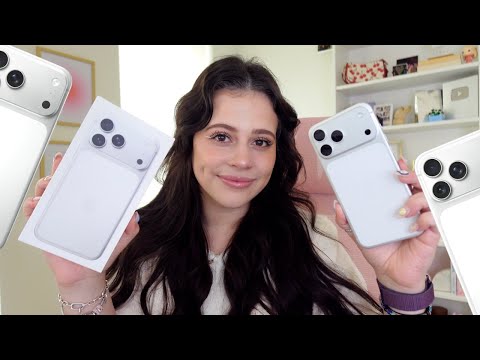 iPhone 17 Pro Max Unboxing IN SILVER *the prettiest pro phone!📱* (not professional)