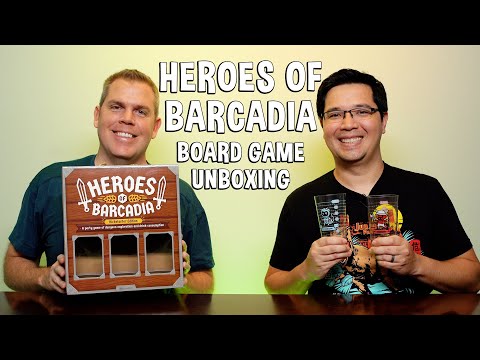Unboxing Heroes of Barcadia - Dungeon Crawler Tabletop Party Game