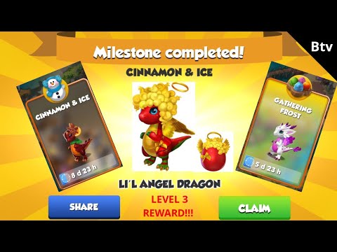 DML - I completed LEVEL 3 in CINNAMON & ICE event + got LI'L ANGEL dragon!!! #18