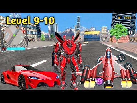 Optimus Prime Multiple Transformation Jet  Robot Car Games Unlocked Level 9-10  | David Gaming