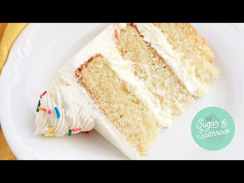 EASY Eggless Vanilla Cake Recipe (Can Be Made Vegan!)