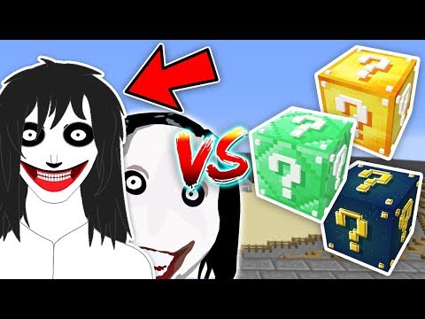 KORKUNÇ KATİL JEFF VS ŞANS BLOKLARI - Minecraft