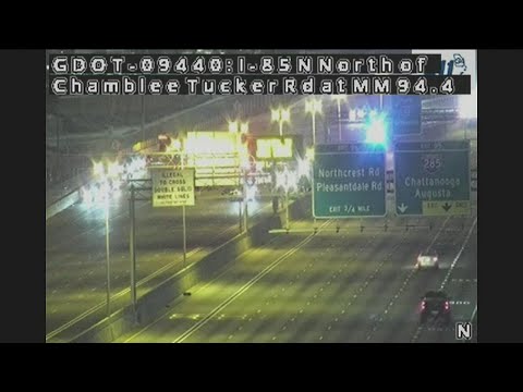 Ice on I-85 causes 22 car pileup near Spaghetti Junction; road reopens after more than 2 hours