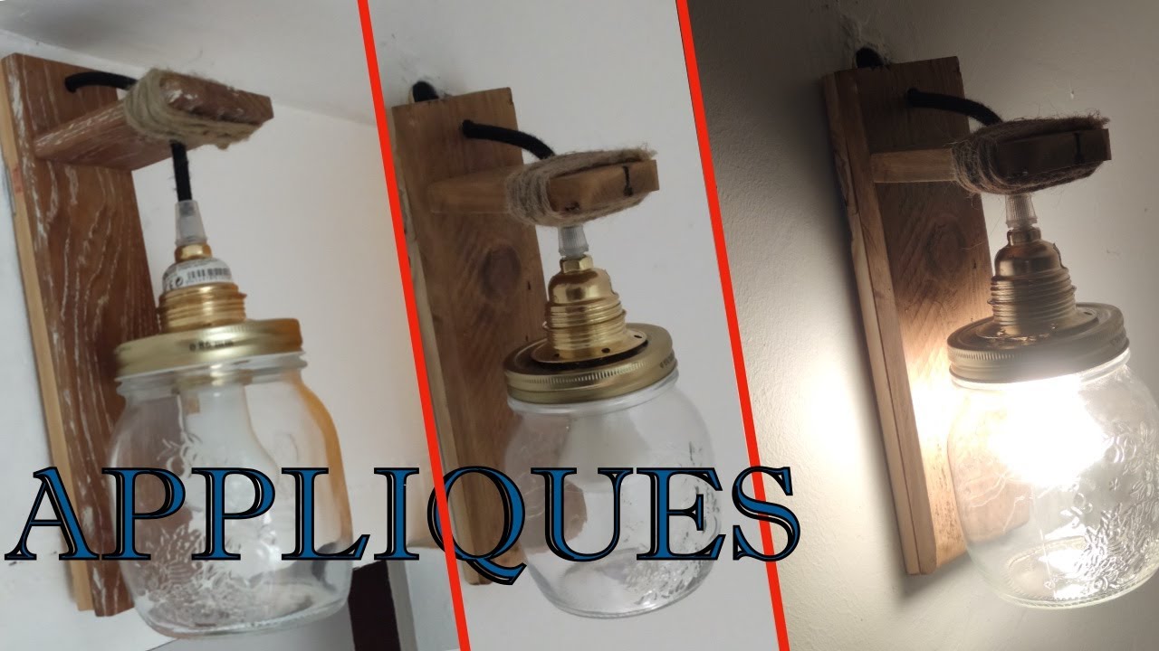 Fabrication d'appliques Bocal en Bois.