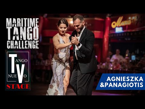 Panagiotis Triantafyllou & Agnieszka Stach dancing milonga -  Maritime Tango Challenge 2023