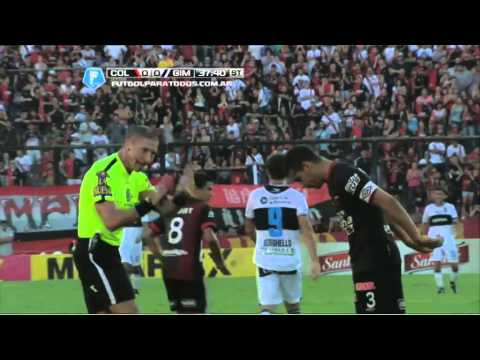 Con la mano no vale. Colón 0 - Gimnasia 0. Fecha 7. Torneo Final 2014. Fútbol Para Todos