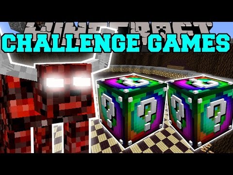 GamingWithJen & PopularMMOs I pat & jen I Minecraft: NETHER BEAST CHALLENGE GAMES - Lucky Block Mod
