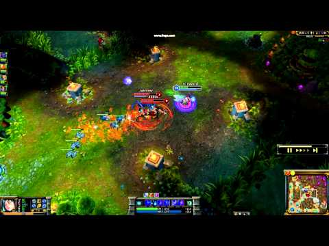 Cho'Gath, Shyvana and Ryze try to kill Ahri