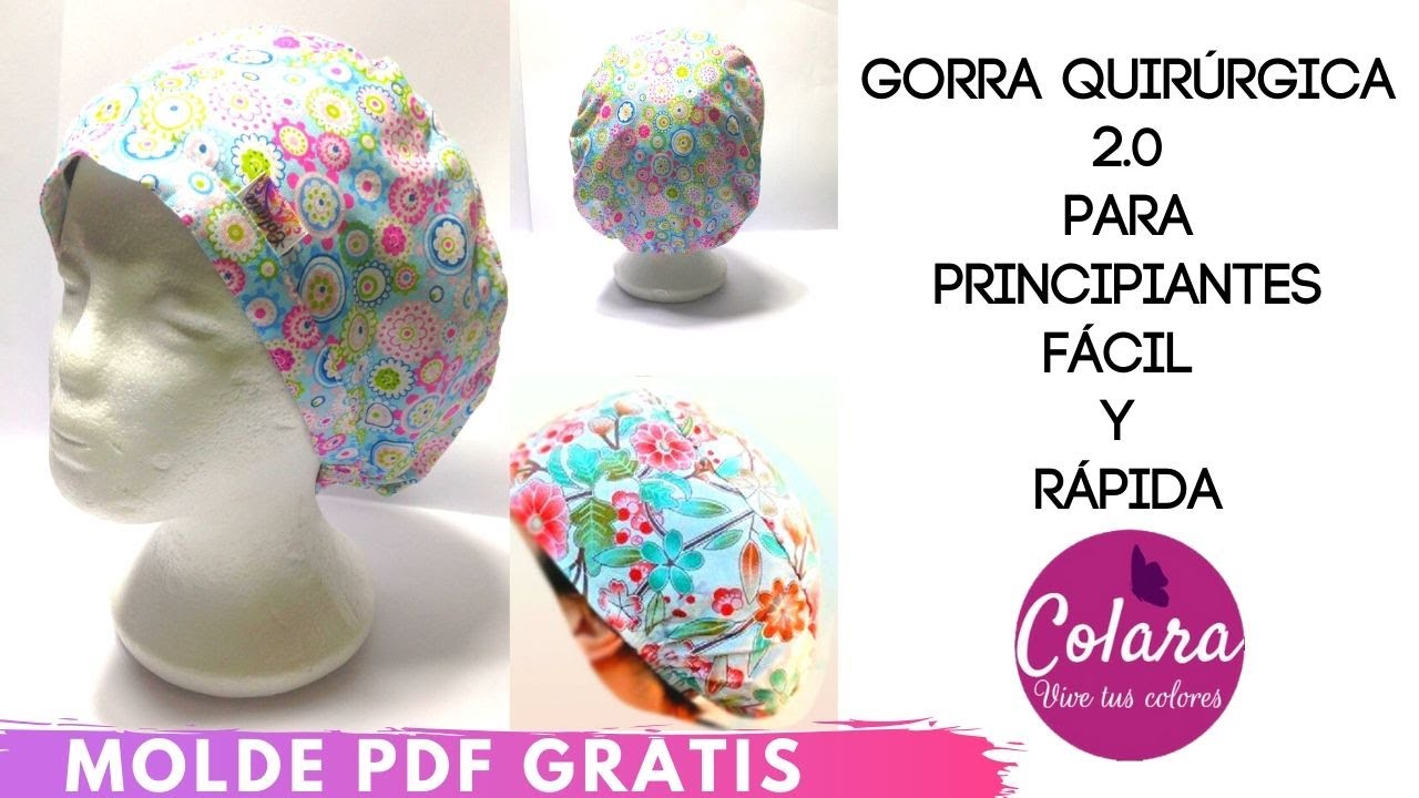 Watch Gorra quirúrgica 2.0 para principiantes / Scrub Hat 2.0 for beginners easy + Molde PDF GRATIS Now Gorra quirúrgica 2.0 para principiantes / Scrub Hat 2.0 for beginners easy + Molde PDF GRATIS
