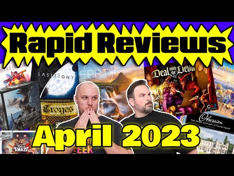 50 Board Game Reviews! | Rapid Reviews April 2023