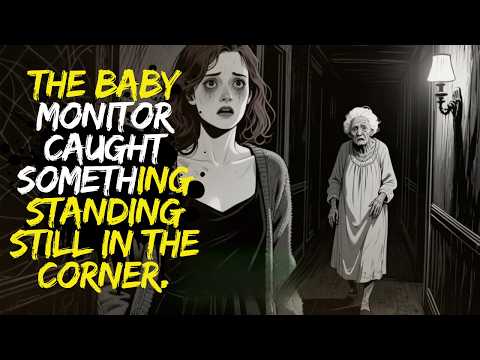 The baby monitor caught something standing still in the corner.