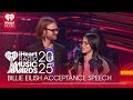 Billie Eilish Accepts The Album Of The Year Award At The 2025 IHeartRadio Music Awards