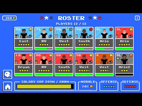 How to make a 5 star team in retro bowl