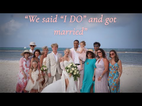 We got married on the beach in Punta Cana