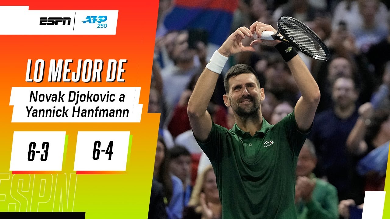 EN BUSCA DE UN NUEVO TÍTULO: DJOKOVIC DERROTÓ A HANFMANN Y ES FINALISTA EN ATENAS | RESUMEN