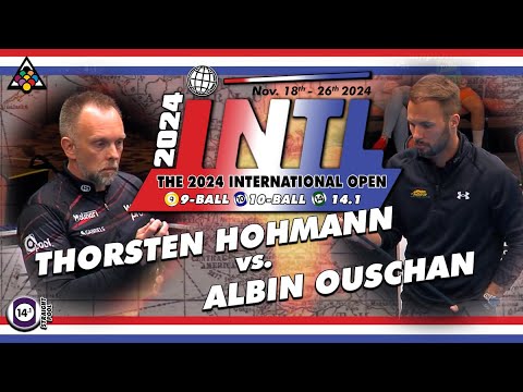 14.1 Straight Pool - THORSTEN HOHMANN vs ALBIN OUSCHAN - 2024 International Open Straight Pool