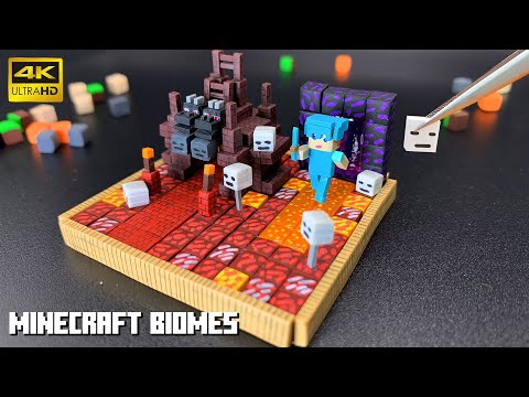 Making Tiny Minecraft Nether Portal To Hell | Biomes Minecraft 4k
