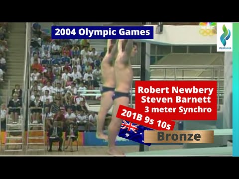 2004 Steven Barnett  Robert Newbery  Australia - 201B Dive - 3 meter Springboard - Olympic Games