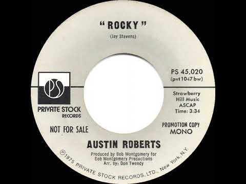 1975 Austin Roberts - Rocky (mono radio promo 45)