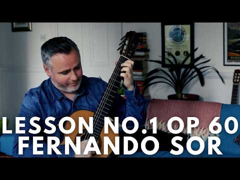 Lesson No.1 from Opus 60 by Fernando Sor. Matthew McAllister (Guitar).