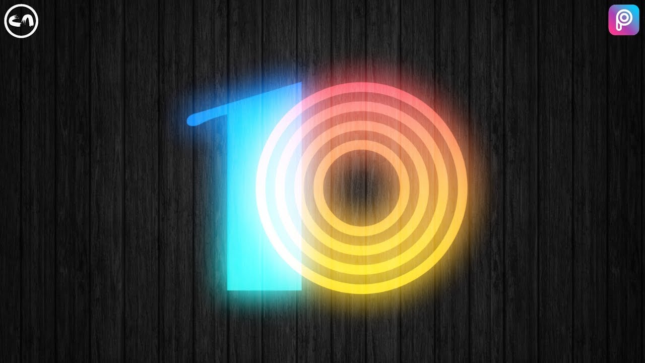 Neon Light Effect || Digit Design || Picsart Tutorial