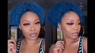 How I Dyed My Natural Hair Blue Using No Bleach
