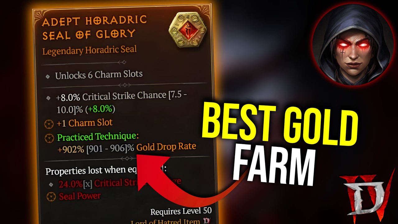 Diablo 4 - INSANE Goldfarm Tech, BILLIONS per Hour - YouTube