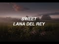 Sweet - Lana Del Rey (lyrics)