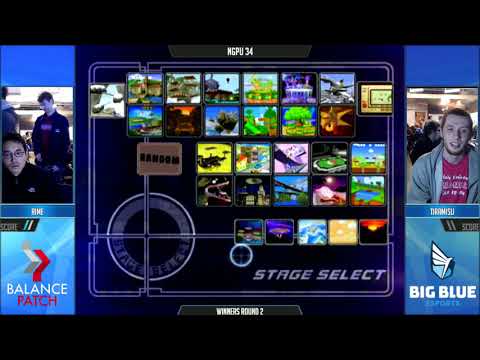 NGPU 34 SSBM - rime (Peach) vs. HoG | Tiramisu (Fox) - Melee WQF