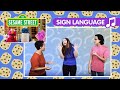Sesame Street Who Stole The Cookie Song In American Sign Language ASL