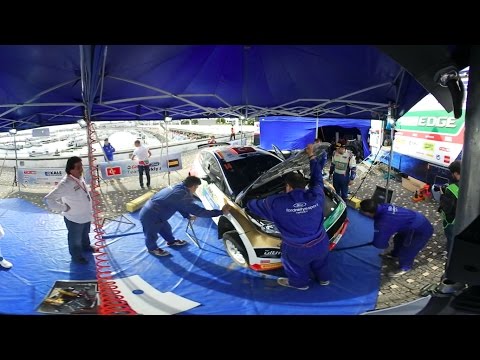 360° Video // Castrol Ford Team Türkiye // 2017 Azores Airlines Rallye Service Park