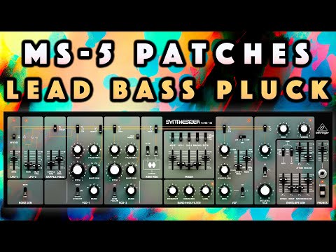 Behringer MS-5 Patches: Lead Bass Pluck. No Talk Sound Demo