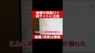 入力した文字が丸見え!?偽サイトは簡単に作れてしまいます #Shorts