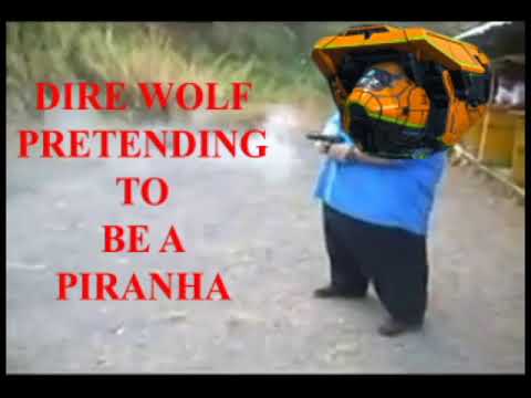 Dire wolf pretending to be a piranha MWO