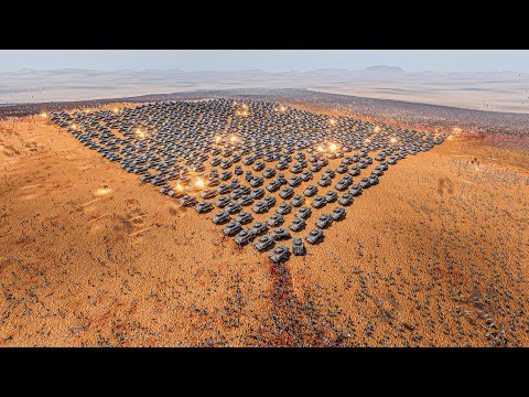 1000 SHERMANS SURROUNDED BY 1 MILLION EGYPTIAN WARRIORS - Ultimate Epic Battle Simulator 2 UEBS 2