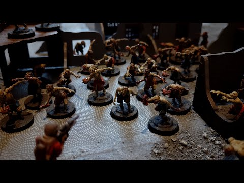 Speedpainting a horde of Mantic Zombies
