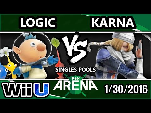 PAX Arena - TTN | Karna (Sheik) Vs. VGBC | Logic (Olimar) SSB4 Pools WF - Smash Wii U - Smash 4