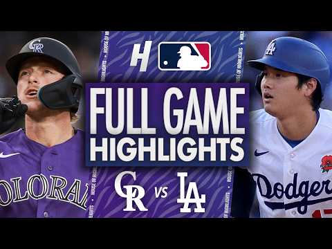 LA다저스 VS 콜로라도 15:6 MLB 스포츠하이라이트