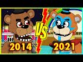 Old FNAF 2014 Vs Security Breach 2021 Parody Animation