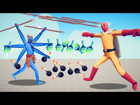SAITAMA VS SUPER FAST RANGED UNITS | TABS - Totally Accurate Battle Simulator
