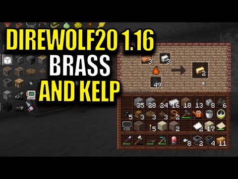 Minecraft Direwolf20 Modpack 1.16 Ep 13 - Brass and Kelp