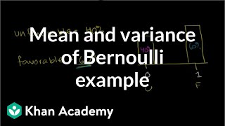 Mean and Variance of Bernoulli Distribution Example