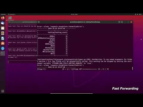 Apache Spark Streaming Project: Twitter Hashtag & Tweet Analysis (Output)