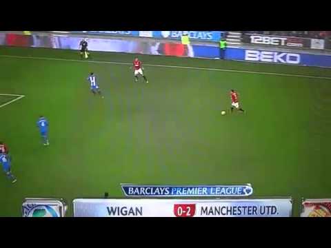 Wigan vs manchester united doblete de chicharito