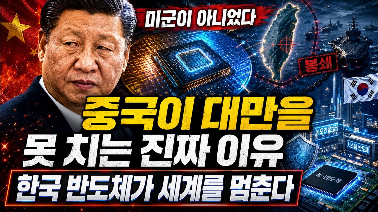 중국이 대만을 못 치는 진짜 이유…한국 반도체가 세계를 멈춘다