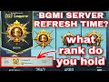 BGMI SERVER REFRESH TIME | bgmi में Conqueror कितने बजे मिलता है...…?